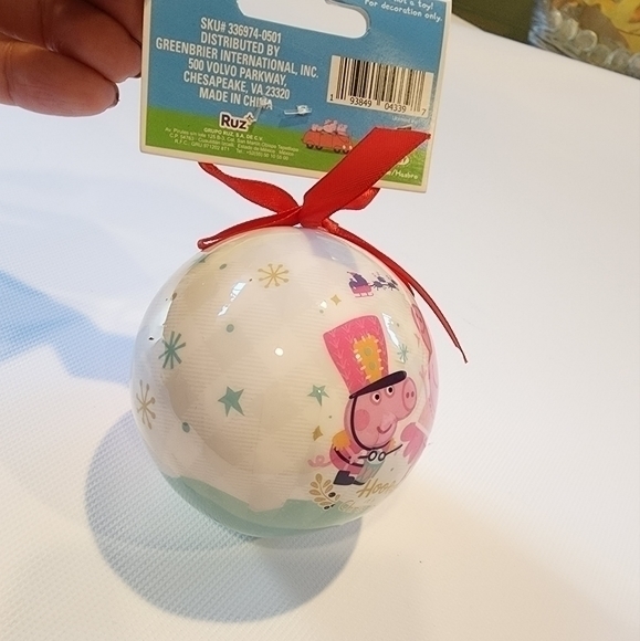 NWT Peppa Pig Christmas‎ Ornament Set of Two - Picture 6 of 11